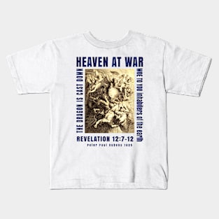 War in Heaven and the Dragon is Cast Down Revelation Kids T-Shirt